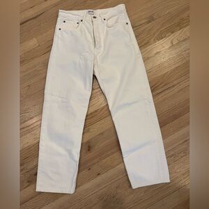 AGOLDE 90’s crop White Jeans - Sz 27
